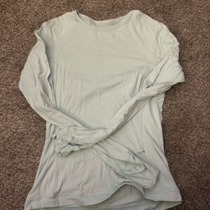 lululemon athletica Soft Blue Long Sleeve Top